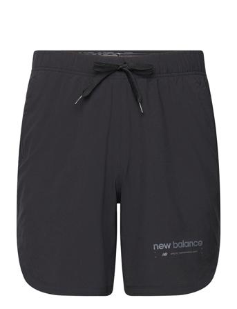 R.w.t Woven Short Shorts Sport Shorts Grå New Balance*Betinget Tilbud