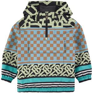 Kids - Burberry Blue Branded Printed Jacket 12 Years - Coats and jackets - 12 years - Blue - Junge