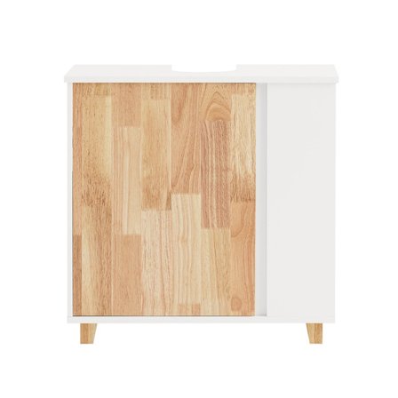 SoBuy Pesualtaan alakaappi 2 ovella valkoisessa 60x30x60cm, toiminnallinen BZR75-W