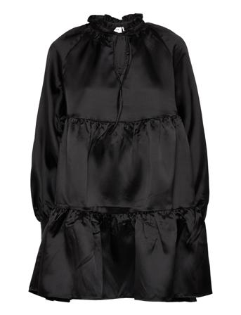 Vishina L/S V-Neck Short Dress/Ka Kort Kjole Sort Vila