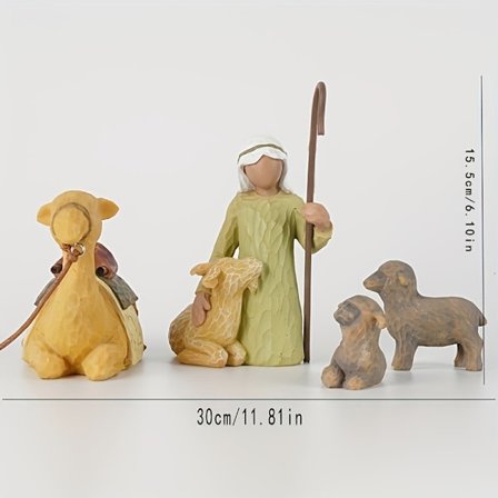 Joulu Paimen ja hevonen Joulusetti koristeet jouluseimi Jeesus-koriste