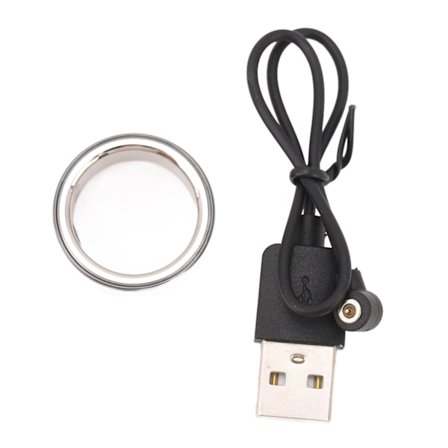 Vanntett smart ring - Multifunksjonell, lettvekts søvn- og sportsmonitor - Fitnessring for menn og kvinner - Trening og fritid - Svart - Størrelse 18