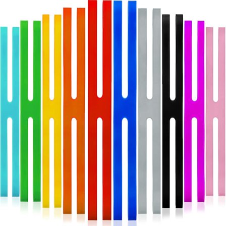 Tomme H-Bånd Silikone Elastikker, Assorterede Farver, Elastiske Gummi Bånd til Bøger, Kameraer, Kunst, Madlavning, Indpakning, Sport, 