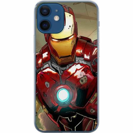 Apple Iphone 12 Mini Genomskinligt Skal Iron Man - Marvel