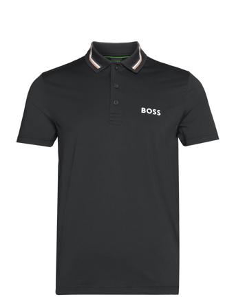 Paddytech Polos Short-sleeved Svart BOSS*Betinget Tilbud