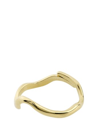Alberte Organic Shape Ring Gold-Plated Gold Pilgrim
