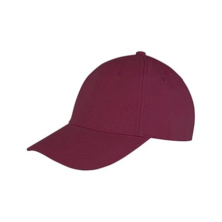 Result Headwear Memphis 6 Panel Borstad Bomull Låg Profil Bas