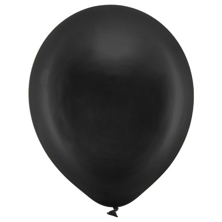 Rainbow Små Latexballonger Metallic Svarte