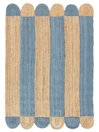 Tappeto Per Interni/Esterni Elba - Blu/Beige 160X230 In Stile Scandinavo