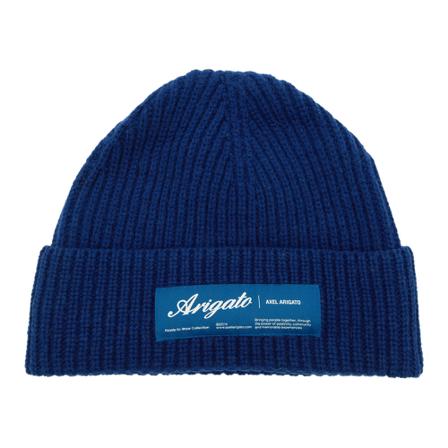 Axel Arigato Principal Beanie , Blauw , Dames , Maat: ONE Size Hoeden