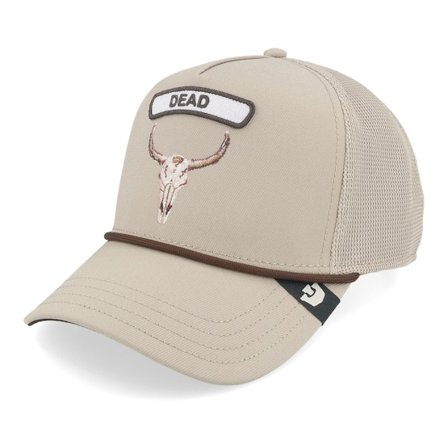 Goorin - Beige trucker Kasket - Gb2 Skull Rocker Top Biscuit A-Frame Trucker @ Hatstore