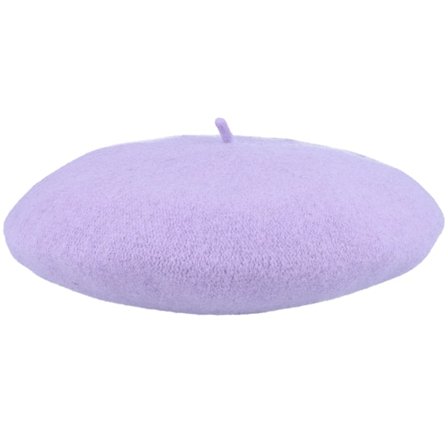Seeberger - Viola beret Cappello - Boiled Wool Lilac Beret @ Hatstore