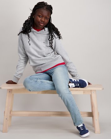 GANT SHIELD HOODIE Gris Sweats à capuche Fille - Kids Brand Store