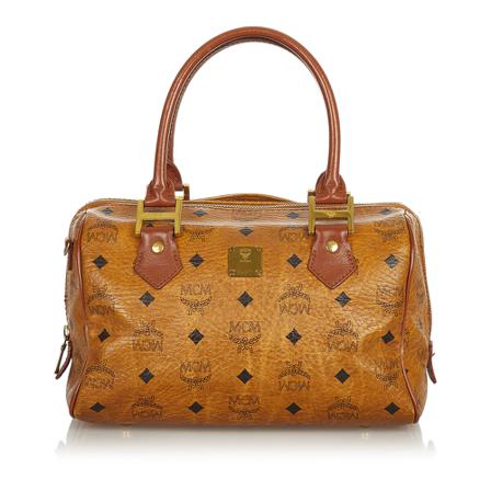 MCM Pre-owned, Pre-owned Handbag Bruin, Dames, Maat:ONE Size
