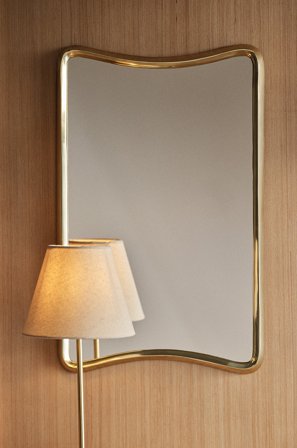 Jotex - Speil Med Messingfinish Messing - PANDII - Kjøp Speil hos Jotex