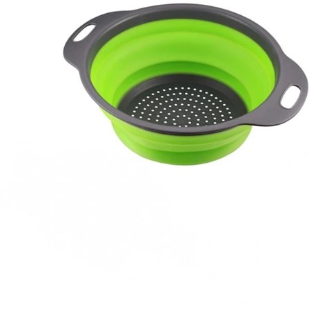 Kokoontaitettava silikonisiivilä kahvoilla, ruokasiivilä, silikonisiivilä, hedelmä- ja vihannessiivilä iso