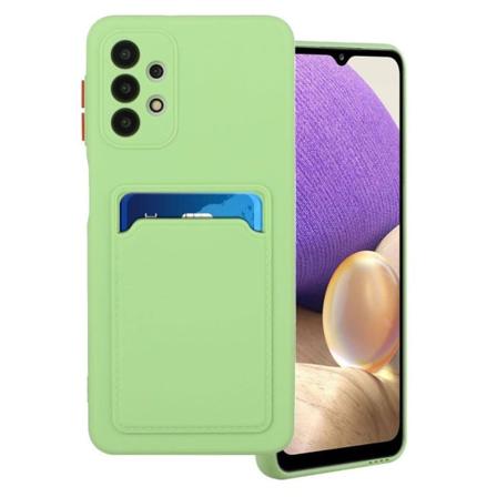 Card Holder Suojakuori For Samsung Galaxy A72 5G - Vaaleanvihreä Green