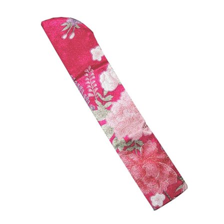 Solfjäderfodral med tryckt mönster [v2] - Rosenröd