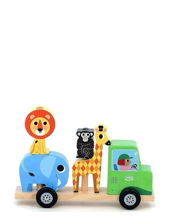 Vilac | Tractor With Trailer And Stacking Animals | ONE SIZE