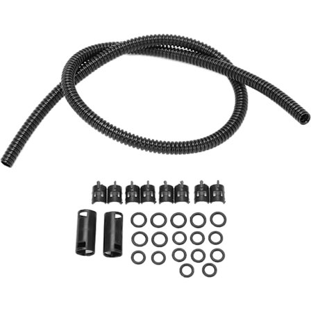 Vindusspyler Slange Sett 50cm for Kjøretøy med Bølgede Slange