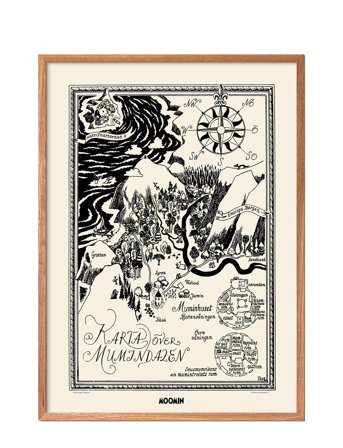 PSTR Studio | Moomin X Pstr Studio - Map Of Moomin Valley Ii | 50X70CM