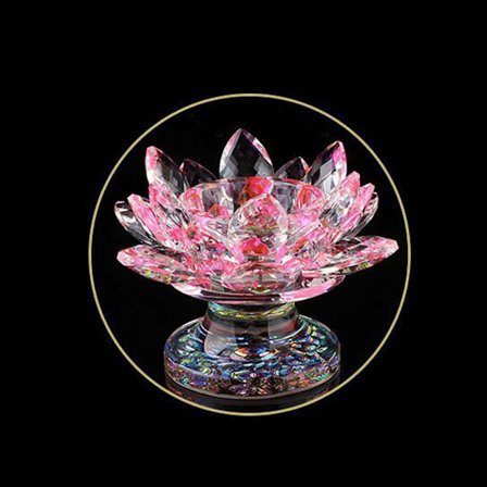 Crysta Lotus Flower Ornament Lotus Flower Figur ROSA
