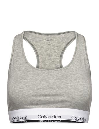 Unlined Bralette Lingerie Bras & Tops Soft Bras Tank Top Bras Grå Calvin Klein