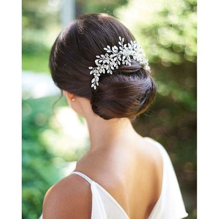 Bride Wedding Hair Comb Hair Accessories With Crystal Bridal Side Combs Headpiece
