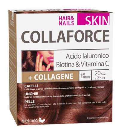 Collaforce Skin Hair & Nails Acido Ialuronico Biotina e Vitamina