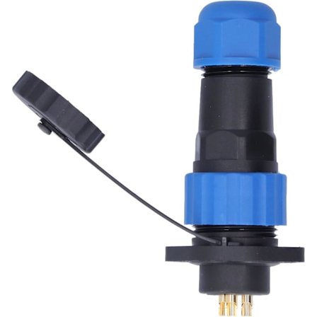 Vanntett pluggkontakt, gjengeforbindelse Ac380v kobberkontakter luftfartskontakt for elektronisk utstyr (3-kjerne (380v