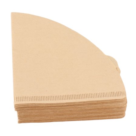 100 st engångsfilter i originalfärg för kaffebryggare, konformad kaffesil för hemmet, 2–4 koppar