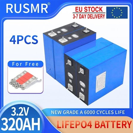 Hurtig levering 3,2V 50Ah 100Ah 320Ah 350Ah Lifepo4 lithiumjernfosfatbatteri gør det selv 12V 24V 36V48V genopladelige solceller