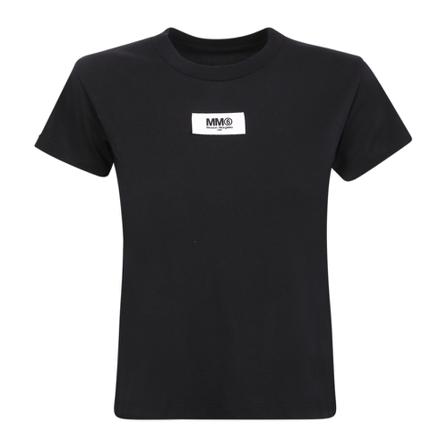 MM6 Maison Margiela, T-Shirts Czarny, Kobieta, Rozmiar: M