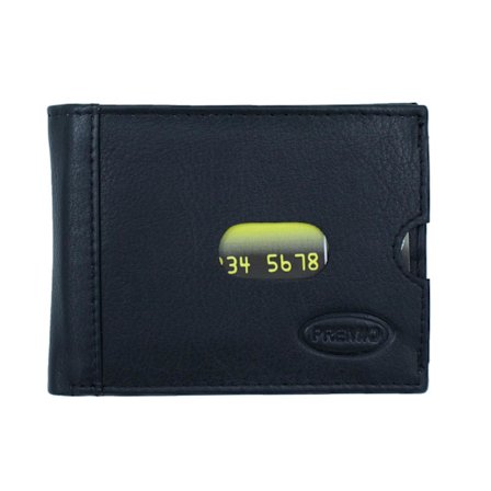 Liten plånbok i äkta skinn, RFID