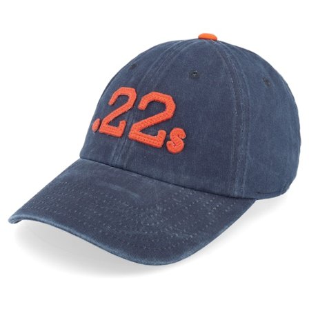 American Needle - Blå unconstructed Keps - Moultrie .22'S Archive Navy & Orange Dad Cap @ Hatstore