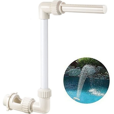 Basseng Foss Fontene Sprøyte Vann med Justerbare Morsomme Sprinklere Svømmebasseng Dekor, Passer de fleste 1.5" Over Jord Gjengede Returdyser