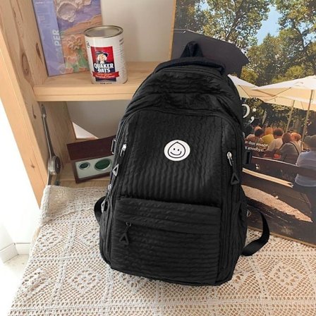 Student Ryggsäck Damryggsäck Gymnasium College Ryggsäck College Gymnasium Stor Kapacitet College Student Ryggsäck - Svart