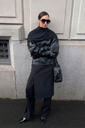 NA-KD kurze PU-Jacke - Kunstlederjacken - Schwarz - EU 36