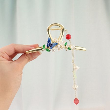 Metal Hårklo Clip Tofs Hårklemme Shark Hårnål