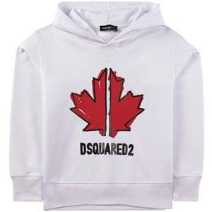 Kids - Dsquared2 White Maple Logo Hoodie - Jumpers and knitwear - 10 years - White