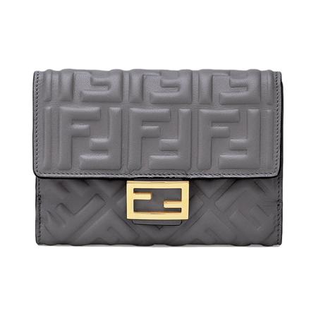 Fendi, Wallets ; Cardholders Szary, Kobieta, Rozmiar: ONE Size