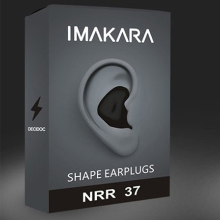 CDQ 60st silikon korvatulpat Sleep Anti Noise Muotoiltavat korvatulpat Musta