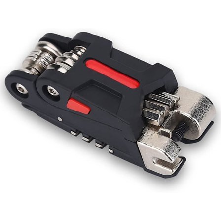 1 stk. Cykel Reparations Sæt Bærbar Mountainbike Værktøj Cykel Vedligeholdelse Cykel 19-i-1 Cykel Slange Reparations Sæt Cykel Vandreture Rejse Sort