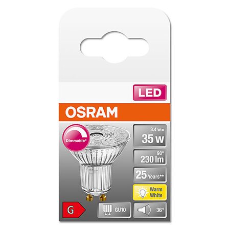 OSRAM LED PAR16 35 dim 2700K GU10