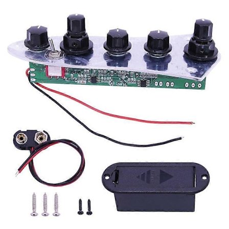 5 Jazz JB Bass Loaded Wired Kontrollplate for 4/5-strengers Bassgitar Deler