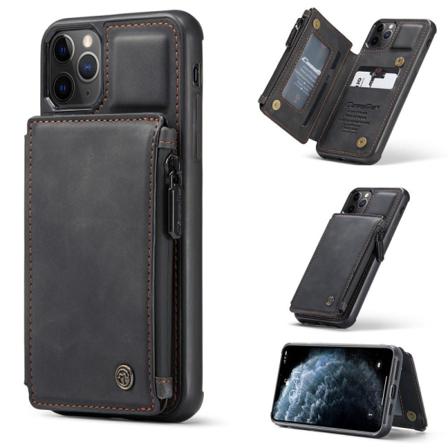 Iphone 11 Pro Max - Caseme Skal Med Plånboksfunktion - Svart Black Svart