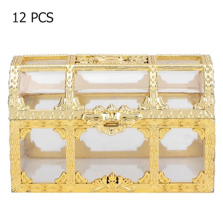 12 stk. Bryllupsgave Sukker Chokoladeæsker Bryllupsdekoration til Bryllup Fødselsdag Guld