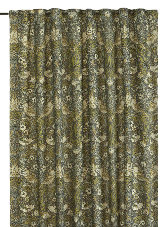 Svanefors Vilja Gardin 2p Gardiner Grön 130x250 cm