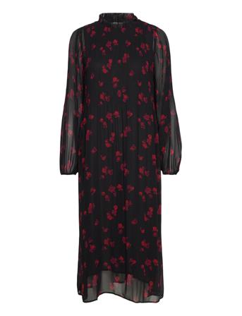 Fiekb Dress Knælang Kjole Sort Karen By Simonsen