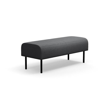 Modulares Sofa VARIETY, 2-Sitzer, Stoff Blues CSII, anthrazit